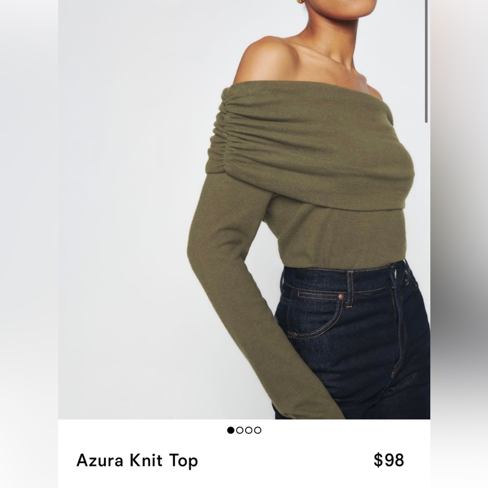 Reformation Azura Knit Top